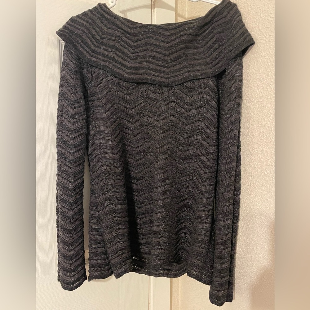 Long sleeve black sweater